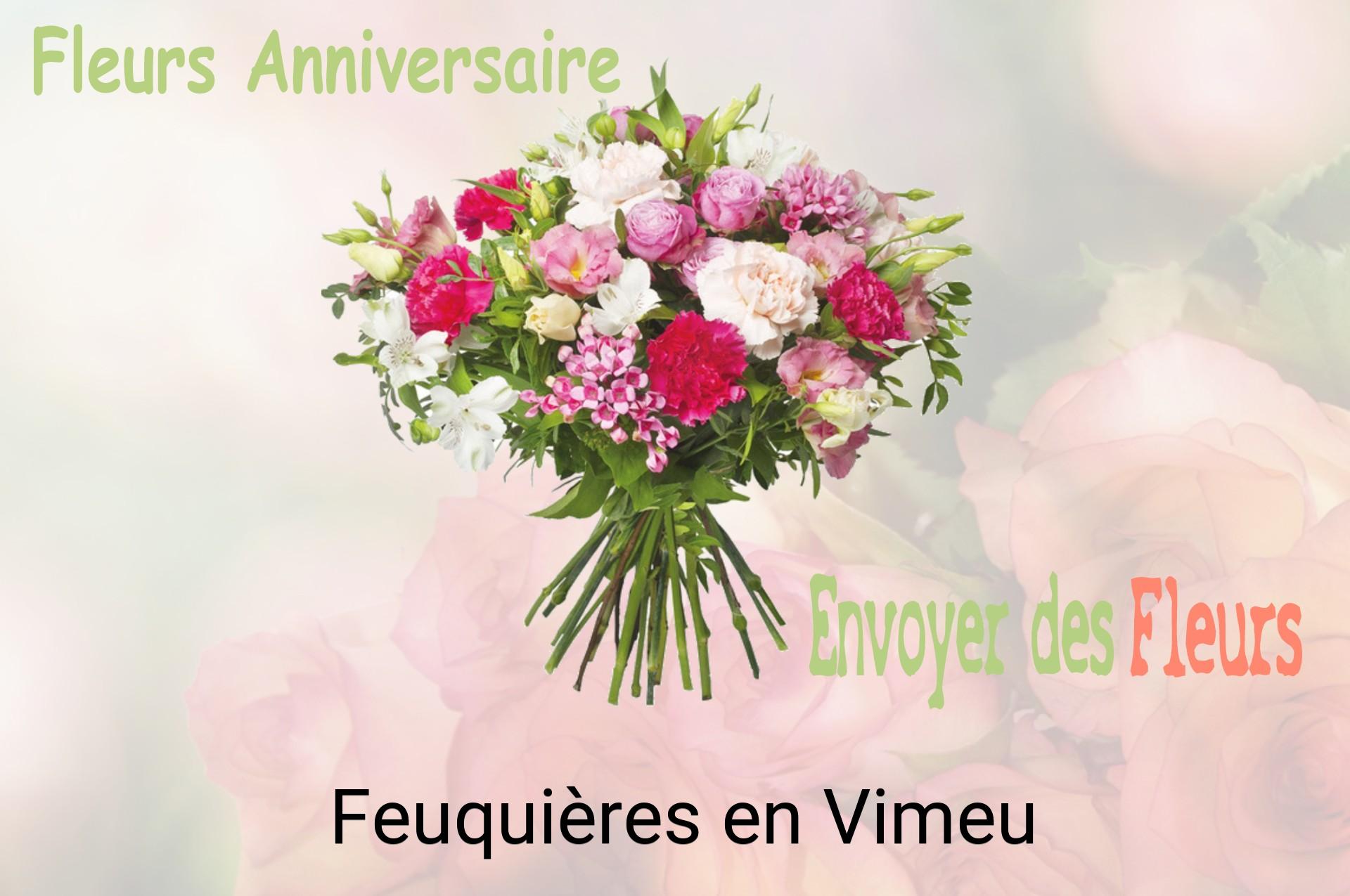 Bouquet de fleurs d’anniversaire livré à Feuquières-en-Vimeu