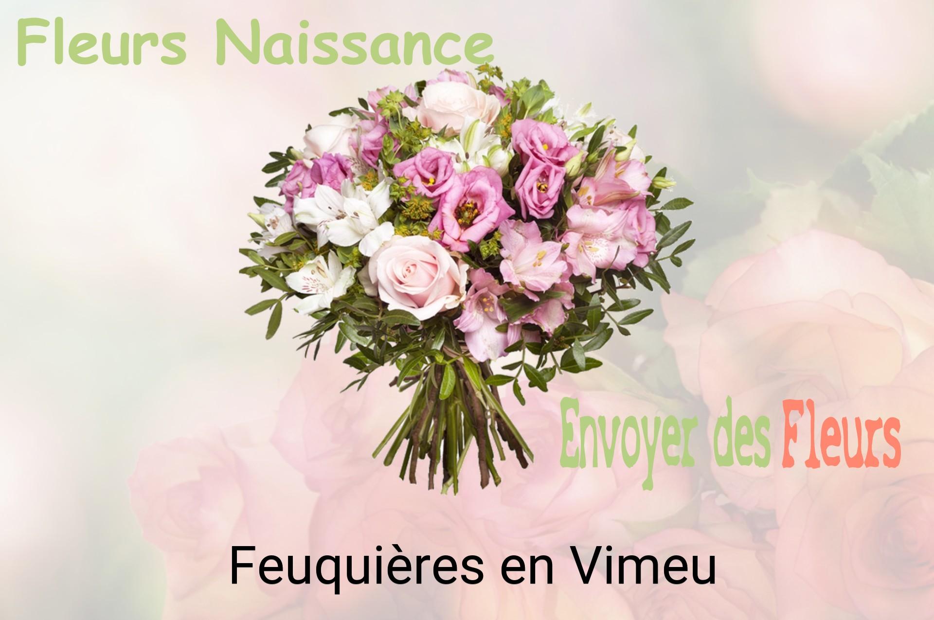 Bouquet de fleurs de naissance livré à Feuquières-en-Vimeu