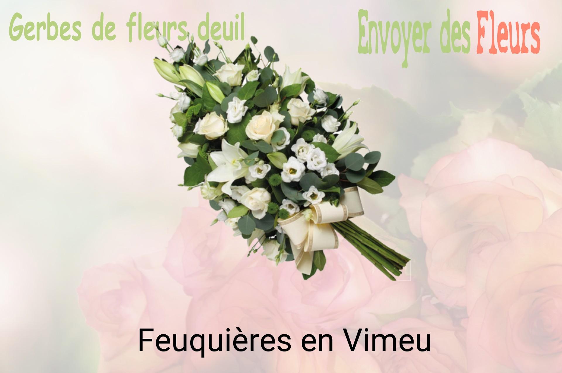 Gerbe de fleurs de deuil livrée à Feuquières-en-Vimeu